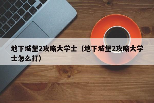 地下城堡2攻略大学士（地下城堡2攻略大学士怎么打）