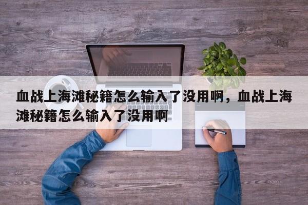 血战上海滩秘籍怎么输入了没用啊，血战上海滩秘籍怎么输入了没用啊